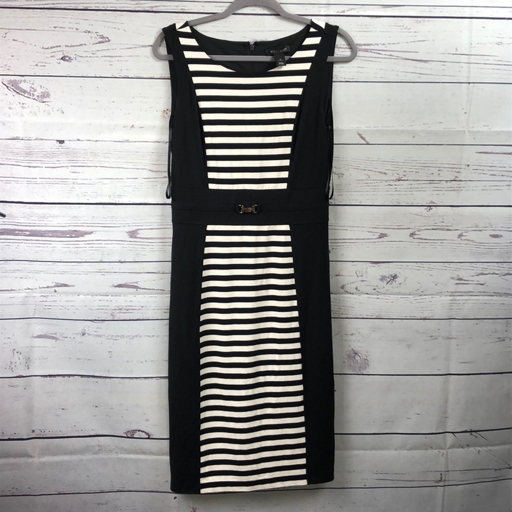 White House Black Market Striped Dress Size 4